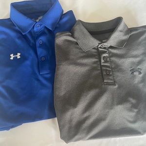 S/2 mens Under Armour short sleeve polos